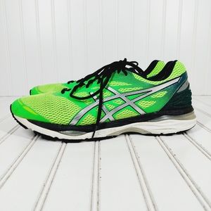 Asics Gel-Cumulus 18 - Men’s Green Athleisure Running Sneakers I850 No insoles.